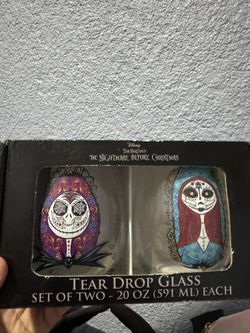 Nightmare Before Christmas Tear Drop Glasses
