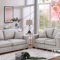2 Pc Sofa And Loveseat 