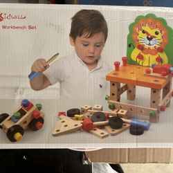 Kidwill Wooden Workbench Set For Kids. 