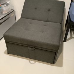 Reclining Chair/No Lid Ottoman