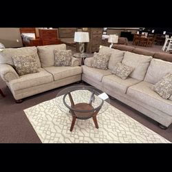 07C1G03*__ Comfort Sofa And Loveseat By Ashley,Oatmeal Collection * Brand New * In Stock*P a y  E a s i l y