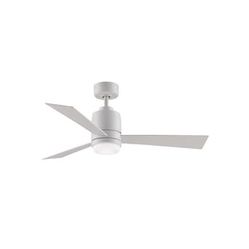 Ceiling Fan 48" Matte White Indoor/Outdoor Light & Remote