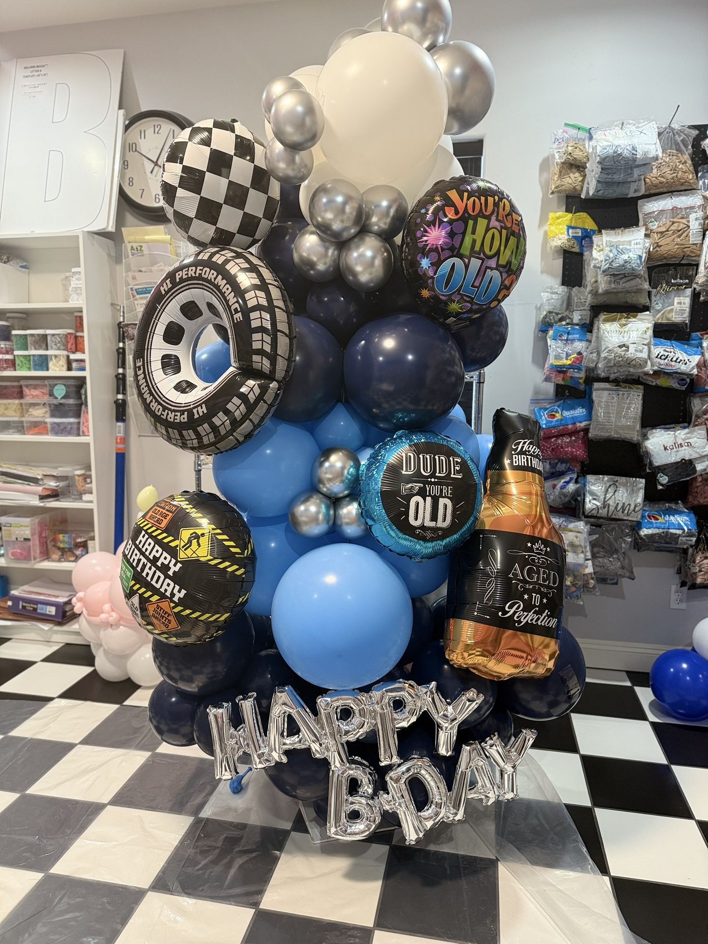 Birthday Balloon Column