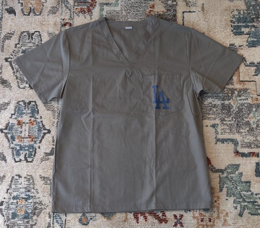 Los Angeles Dodgers Adult Large Scrub Top
