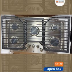 GE Profile 36" Gas Cooktop, Stainless, 5 Burners (PGP7036SLSS)