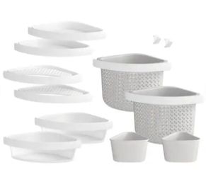 Sterling STORE+ 12-Piece Basket Accessory Kit - White ((contact info removed)0-0)