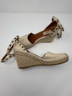 Valentino Garavani Rockstud Espadrille Wedge Sandals