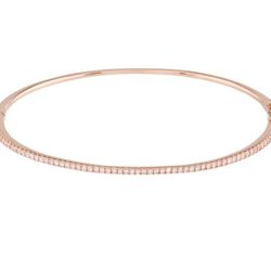 Bony levy 18k Rose Gold Diamond Bangle 