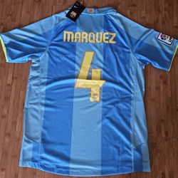 FC Barcelona 2007 2008 Away Soccer Jersey Football Shirt Nike Men's Size 

RAFA MARQUEZ #4

Size available:
L
XL

Brand new with tags