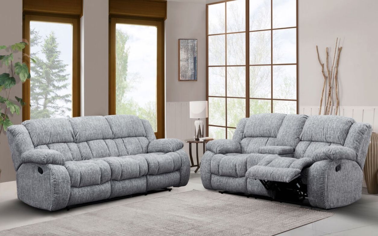 Upgrade Your Living Room With This Beautiful Comfortable 2 Piece Set (dual Reclining Sofa And dual Reclining Loveseat) Only $1398 For Both!!