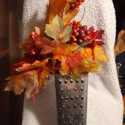 Cheese Grater Fall Decor