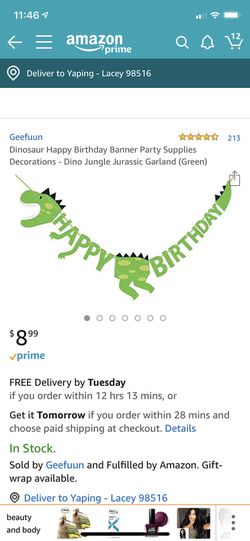 Dinosaur birthday party supply