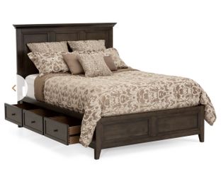King Bed frame with 6 drawers