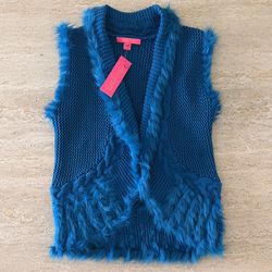 Teal Blue Torini Sweater Vest