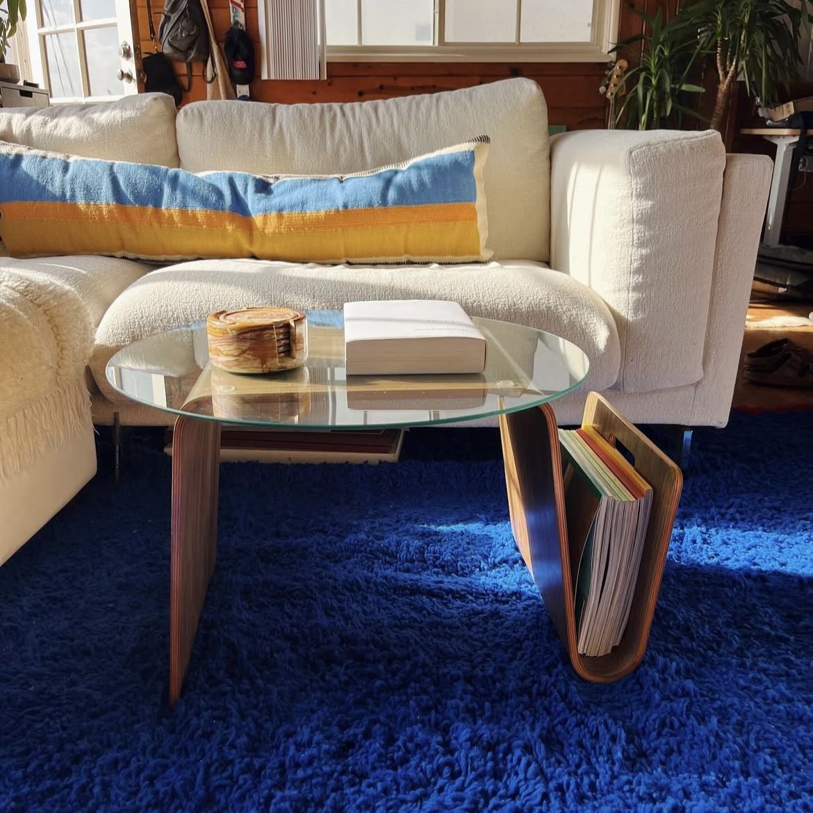 Small Coffee Table W/ Magazine Rack