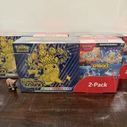 Pokemon Costco Surging Sparks ETB + Booster Bundle Set