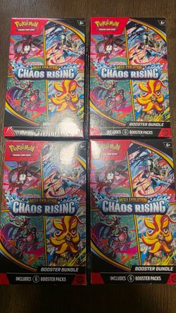 4x Pokémon Chaos Rising Booster Bundle