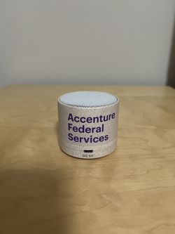 New Accenture Federal Service Wireless Speaker - Mini Cylinder - Bluetooth