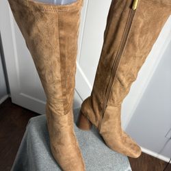 Sam & Libby Faux Suede Knee High Boots Women’s Size 9.5