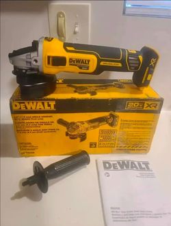 🔥 $140 FIRM PRICE 🔥DEWALT 20V XR 4.5 in. Slide Switch Small Angle Grinder with Kickback Brake