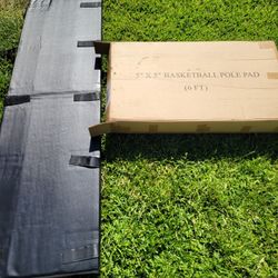 New 5"x5" Basketball Pole Pad (6ft) – Black