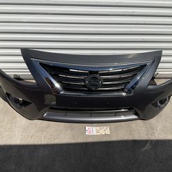 2015 2019 NISSAN VERSA SEDAN FRONT BUMPER COVER W/ GRILLE CAPA