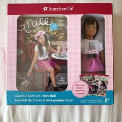 American Girl 2016 Grace’s 2 Book Set + Mini Doll