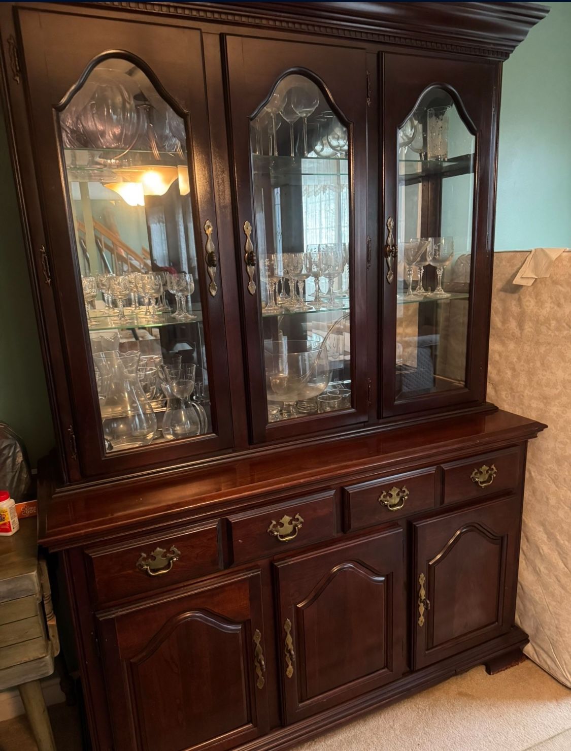 China Cabinet And Table With Chairs