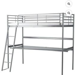 IKEA Twin Loft Bed with mattress
