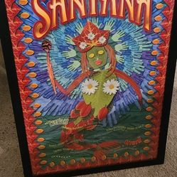 Santana Concert Poster 