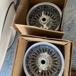 13x7 Zenith Wire Wheels /new Complete set Of 4 