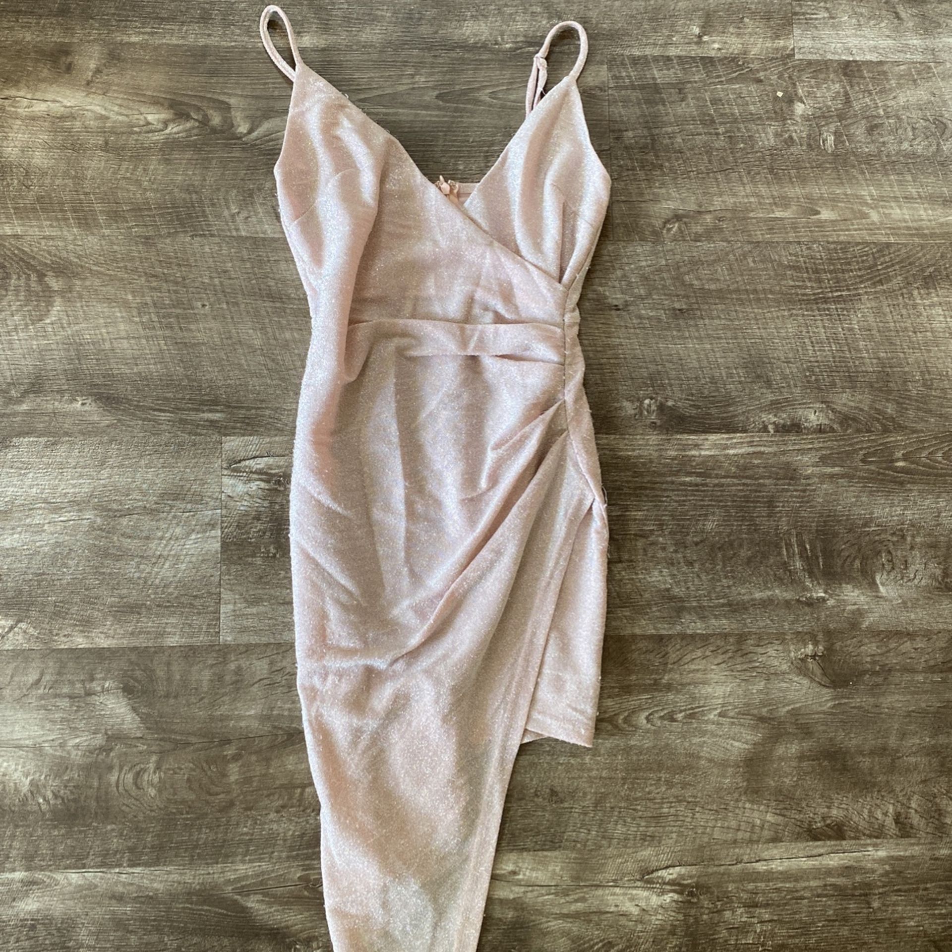Forever21 Small Blush Sparkly Clubbing Dress
