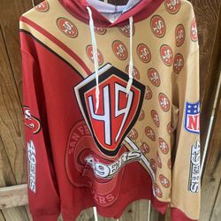 San Francisco 49ers Hoodie Size L Adult 