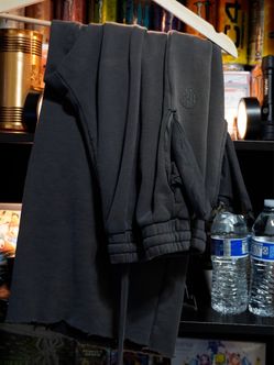 Ninth Hall Gray Sweatpants with Embroidered Logo