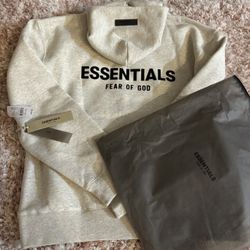 Light Oat Essentials Hoodie 