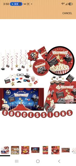 Movie Night Party Supplies $10