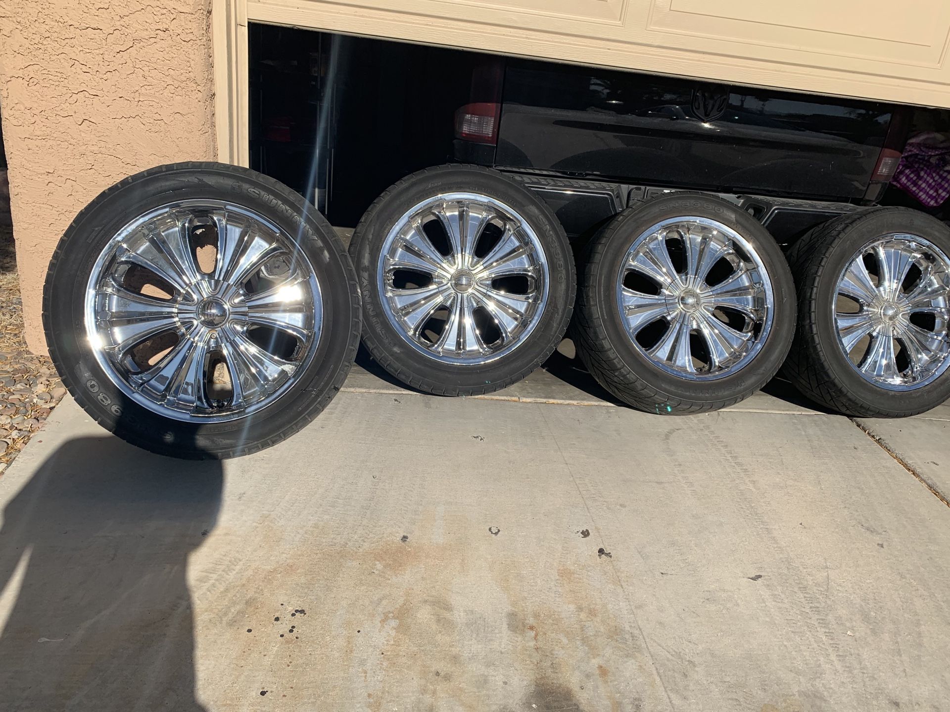 22” rims with tires
