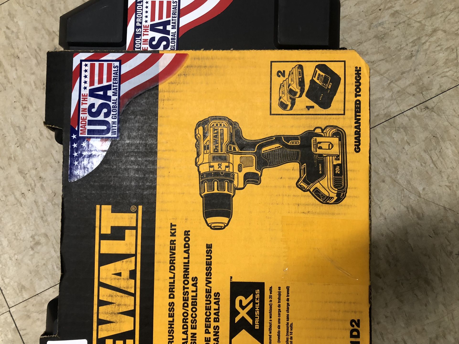 DeWalt XR 20v  Compact  Brushless Drill/driver  Kit