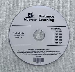 BJU PRESS MATH 1 disk 12