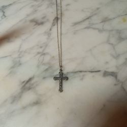 Vintage Sterling Silver 10inch Cross. 