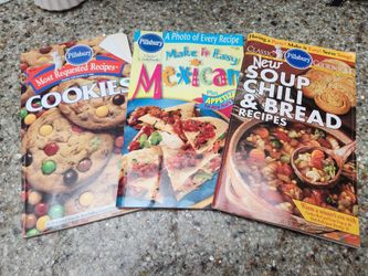 🌿🦋3 Vintage Pillsbury Cookbooks 🦋🌿