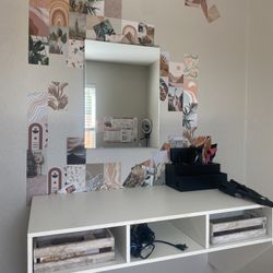 Floating Desk/ Mirror 