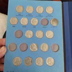 Booklet Of Vintage Jefferson Nickels