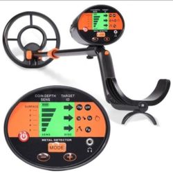 Metal Detector with Waterproof Coil, Backlight LCD Display, Adjustable Lightweight Metal Detector, Use for Detecting Coins, Gold and Outdoor Treasures