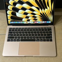 MacBook Air  13 2018  i5 8gb ram 256 Gb Ssd gold   
