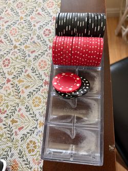 Chip Rack and some nice Vintage Poker Chips