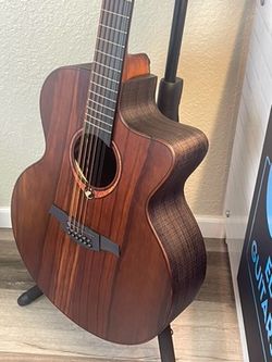 LAG 12 String Acoustic Electric with case