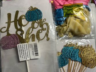 Pumpkin Gender Reveal Party Supplies