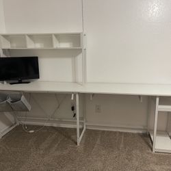 gaming desk, and gamer chair