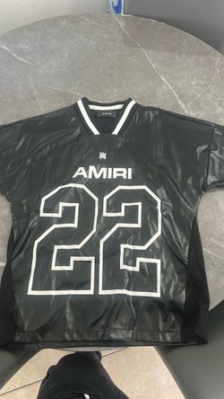 Amiri #22 Football Jersey Black